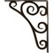 Ekena Millwork Tristan Wrought Iron Bracket, (Triple center brace), Antiqued Brass 2"W x 12"D x 15"H BKTM02X12X15TTNABS - alternate 7